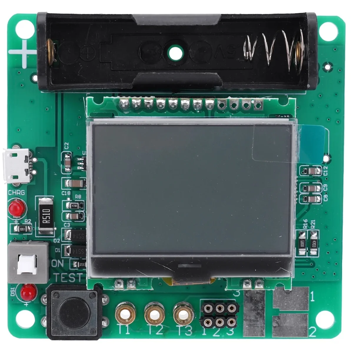 3.7V Meter Rechargeable Inductor Capacitor Tester Lithium Battery Inductance Capacitance Meter DIY MG328-ABFB