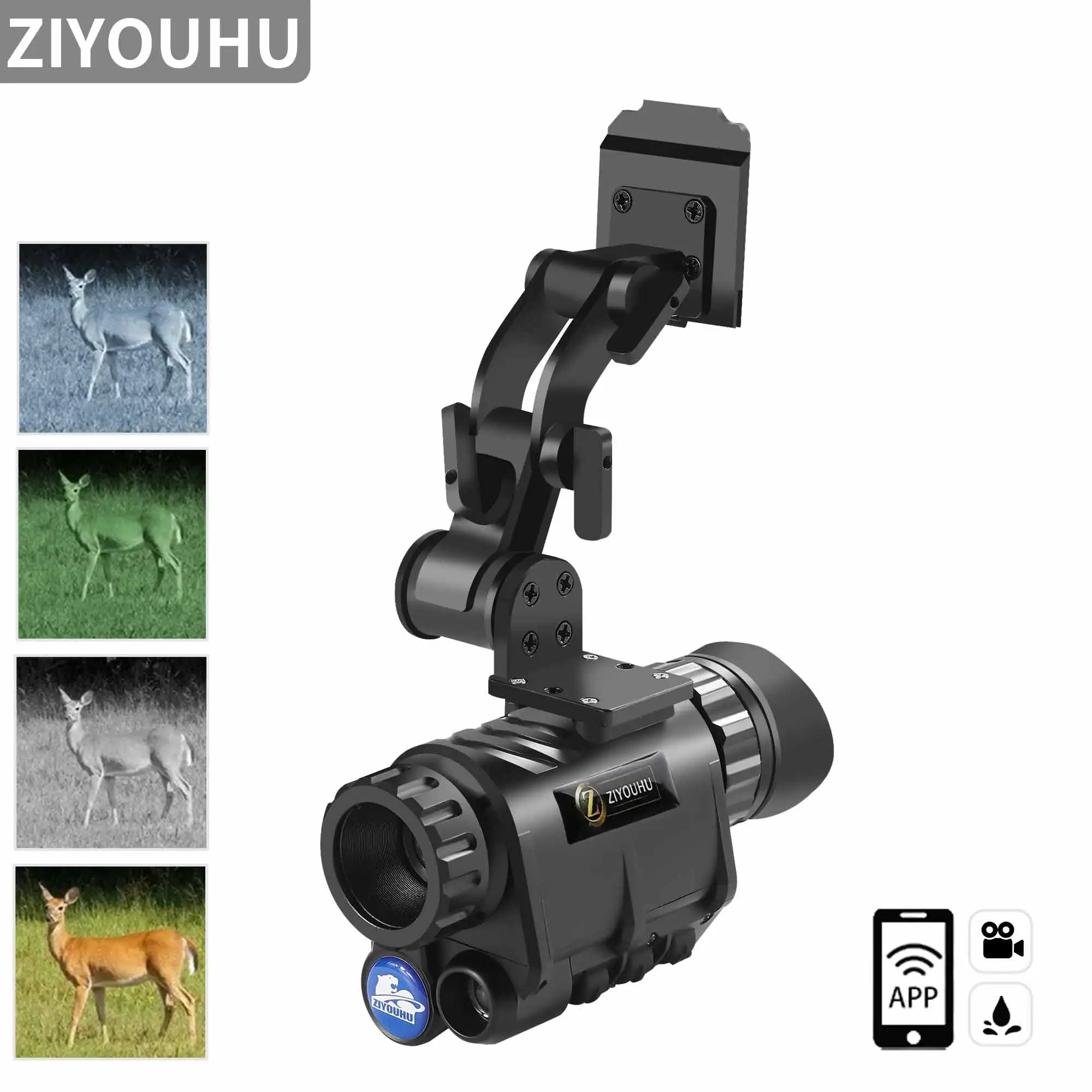 

ZIYOUHU NVG120 Digital 2K Night Vision Goggles Multi-Imaging Mode Super Large 40° FOV Visual Camera Head Mounted Night Monocular
