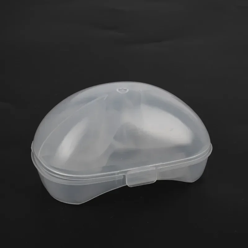 Protectores de silicona para pezones de piezas, protectores de pezones para alimentar a madres, cubierta de protección para amamantar, con estuche de transporte transparente, 2 uds.