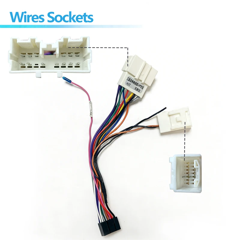 Car 16pin Audio Wiring Harness Adapter With Canbus Box For Mitsubishi Grandis Stereo Installation