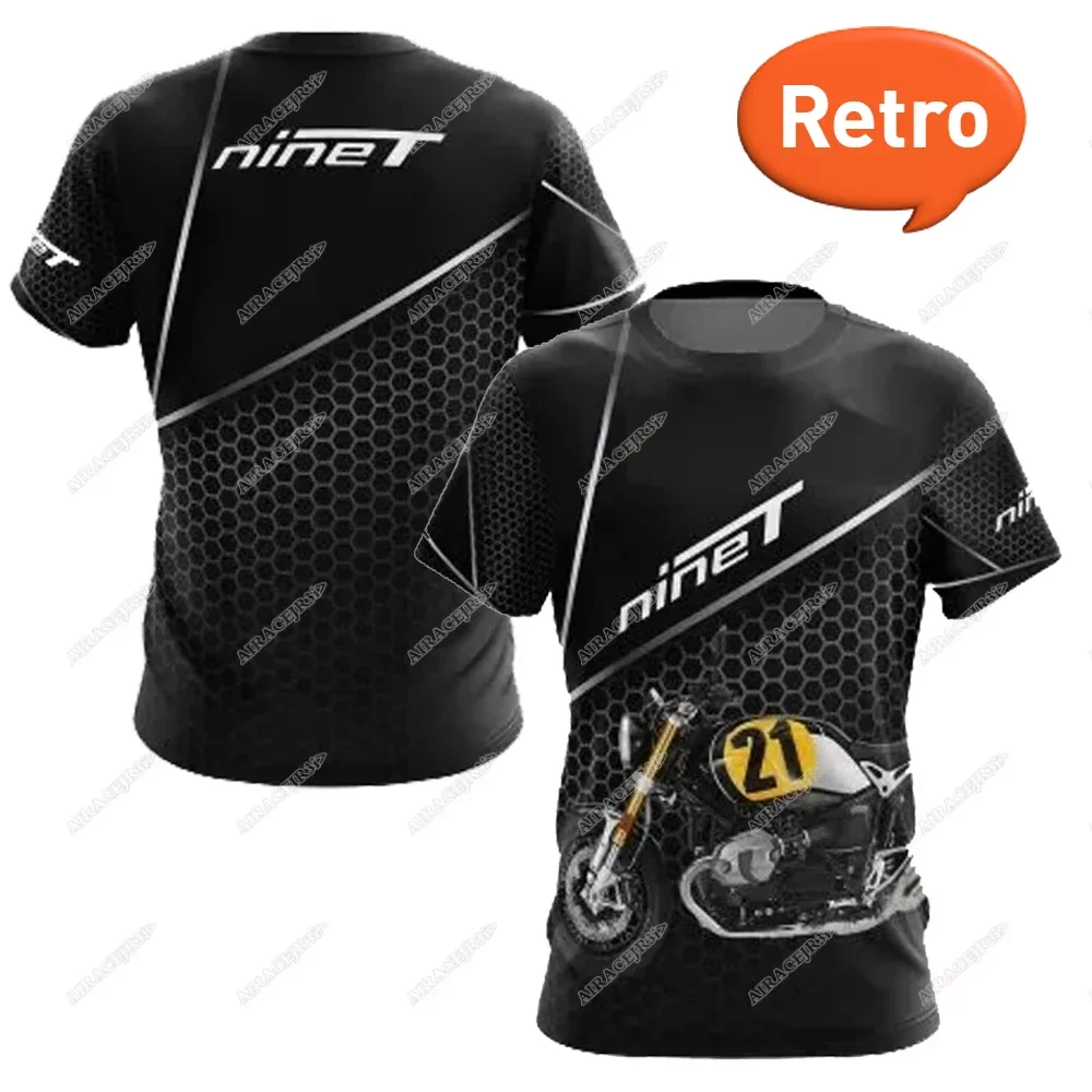 For BMW R NineT Retro Trend Motorcycle Travel Adventure Sports T-Shirt Mens Team Racing Jerseys Quick-Dry