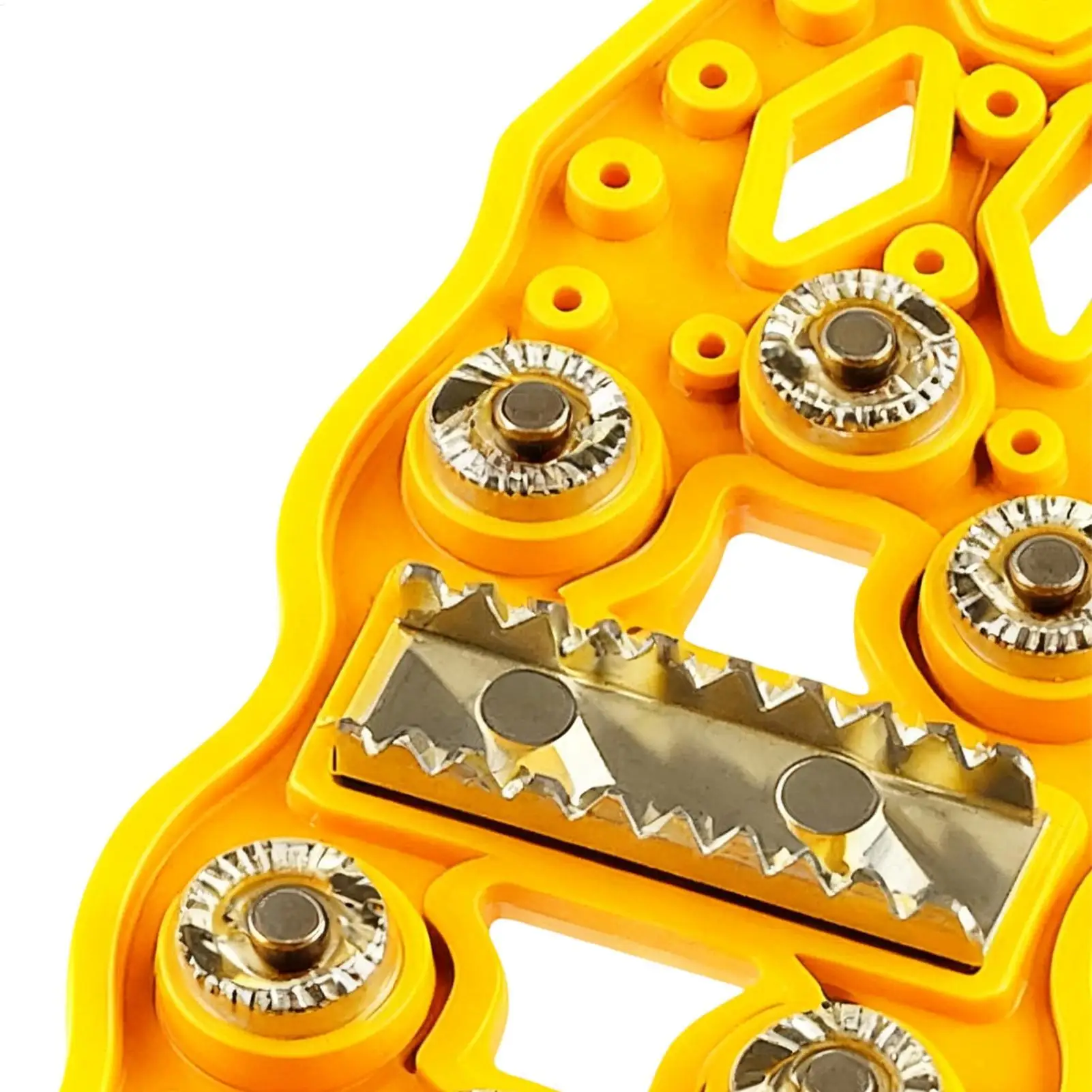 Tire Chains Cleats Anti-Slip Heavy-Duty Quiet Tire Chains For Pickup Trucks For Ice Winter Hiking Trailer Offroad Lawn Fishing