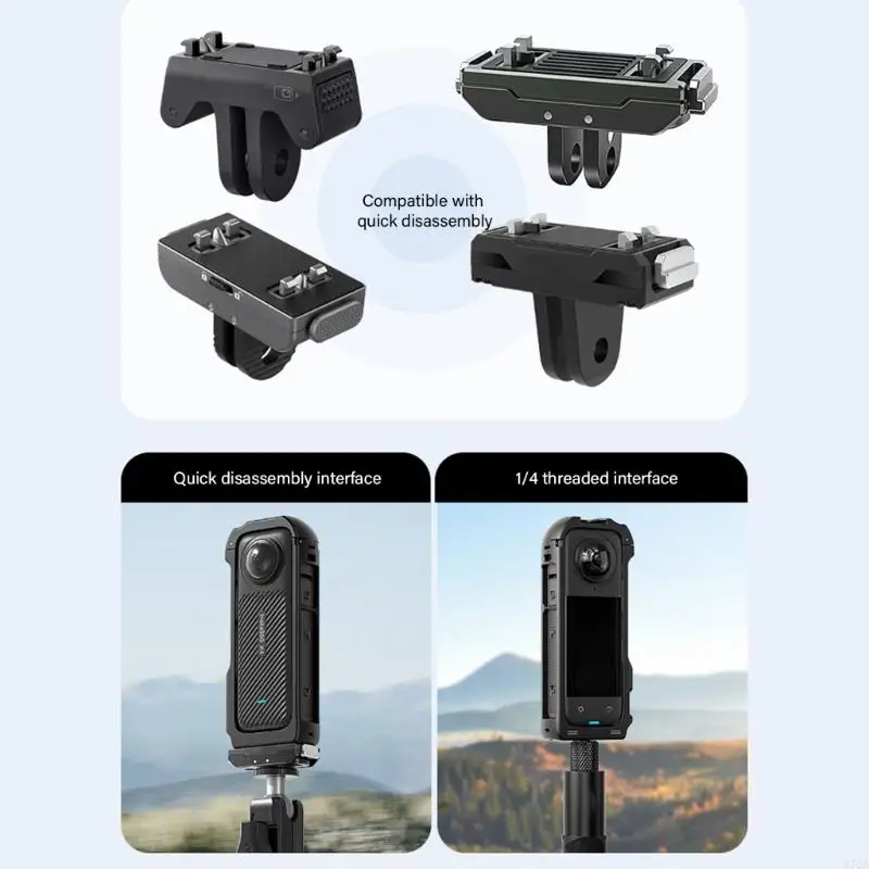 

97QA Quick Release Cage with Side Mounting Option Quick Release Cage Easy Carry Camera Mount Simple Installation for Camera