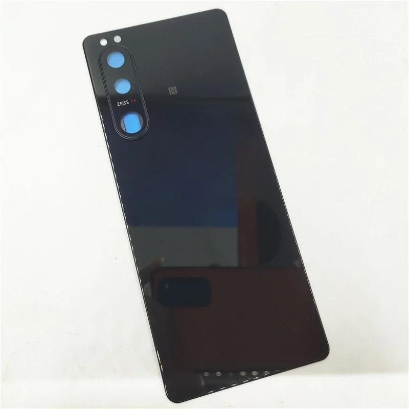 소니 Xperia 5 III용 유리 후면 뚜껑, 하드 배터리 커버, 후면 하우징 패널 케이스, 카메라 렌즈 쉘