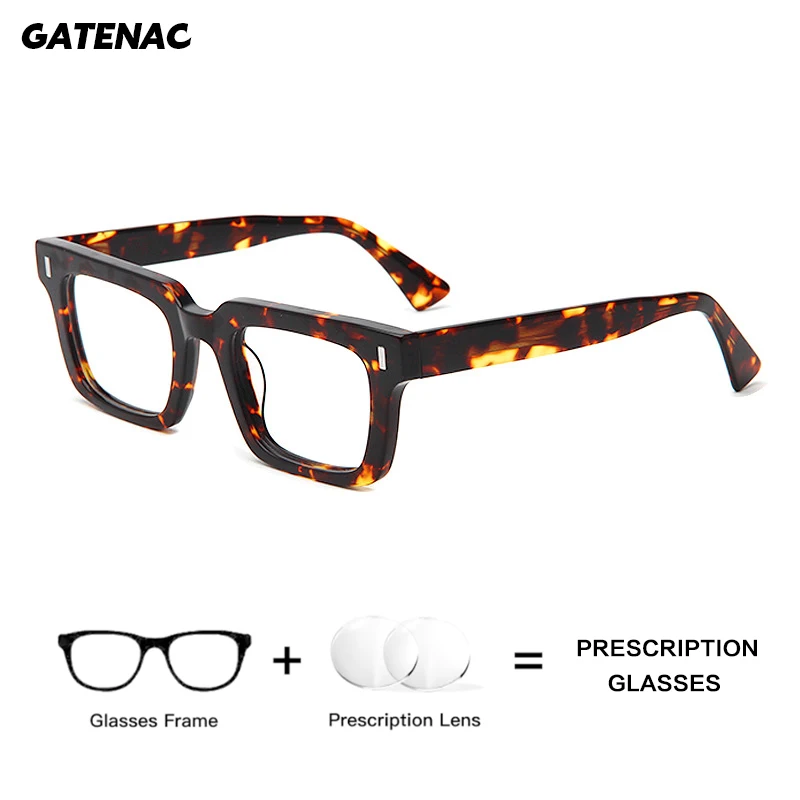

Gatenac Luxury Quality Prescription Glasses Men Photochromic Anti Blue Light Reading Glasses Women Myopia Progressive Eyewear