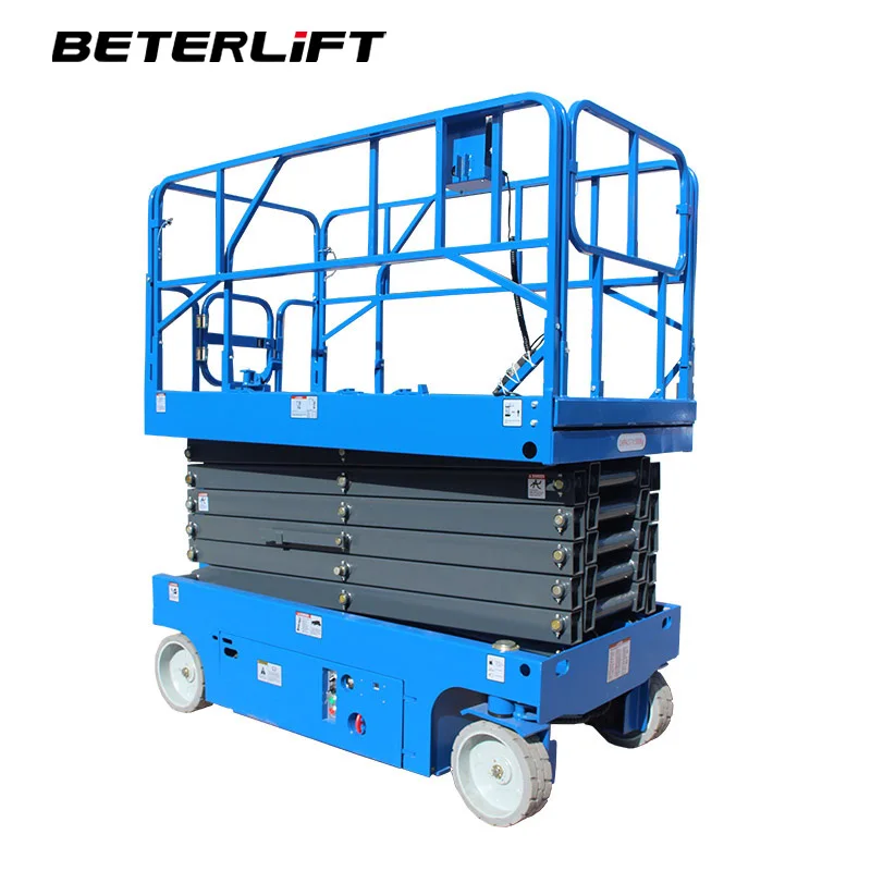 12m Electric Self-propelled Scissor Lift Mobile Scissor Lift Hydraulic Scissor Lifter Aerial Work Platform
