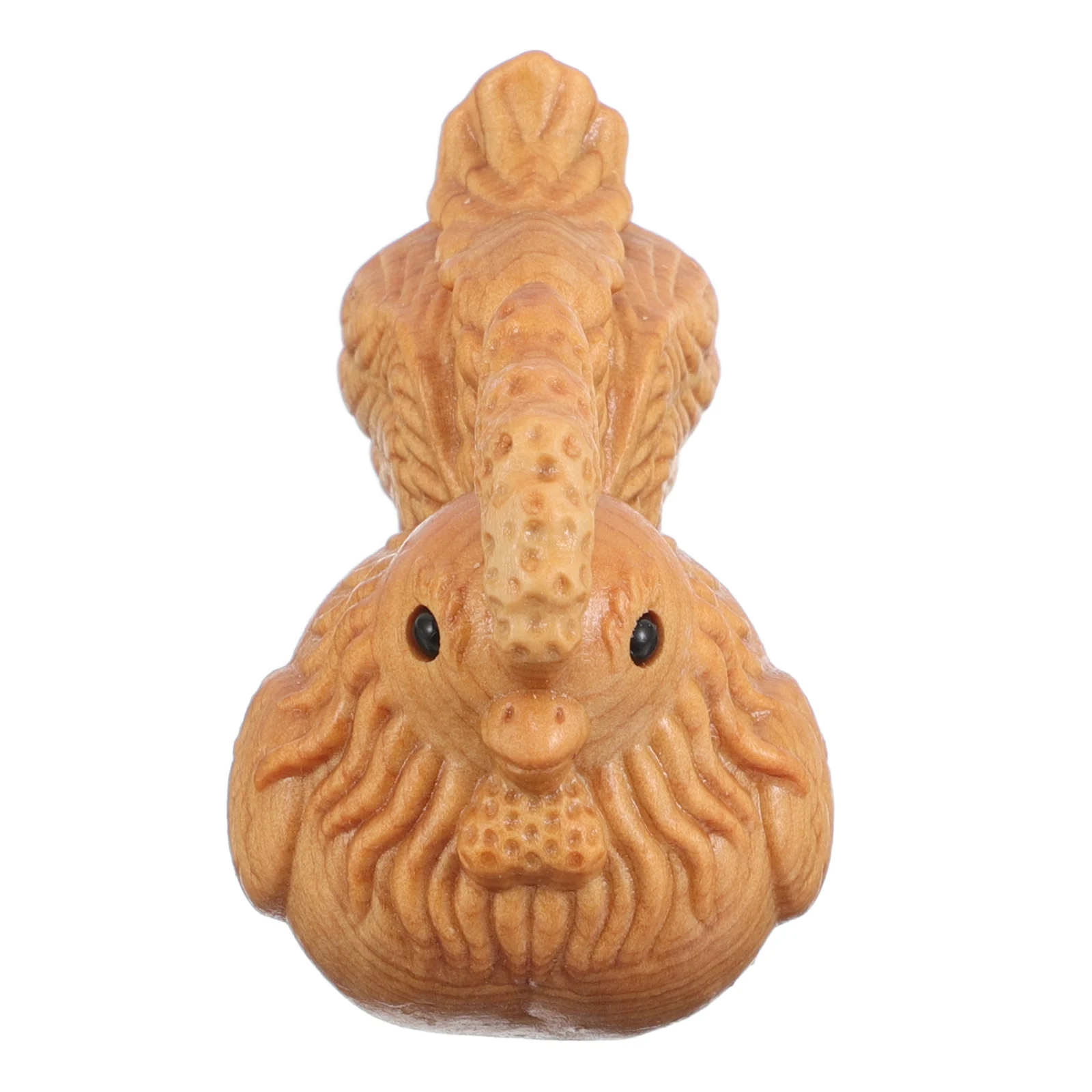 

Wooden Chicken Statue Hand Carved Rustic Home Office Shelf Display Natural Wood Texture Animal Wood Ornament Chicken Kitchen