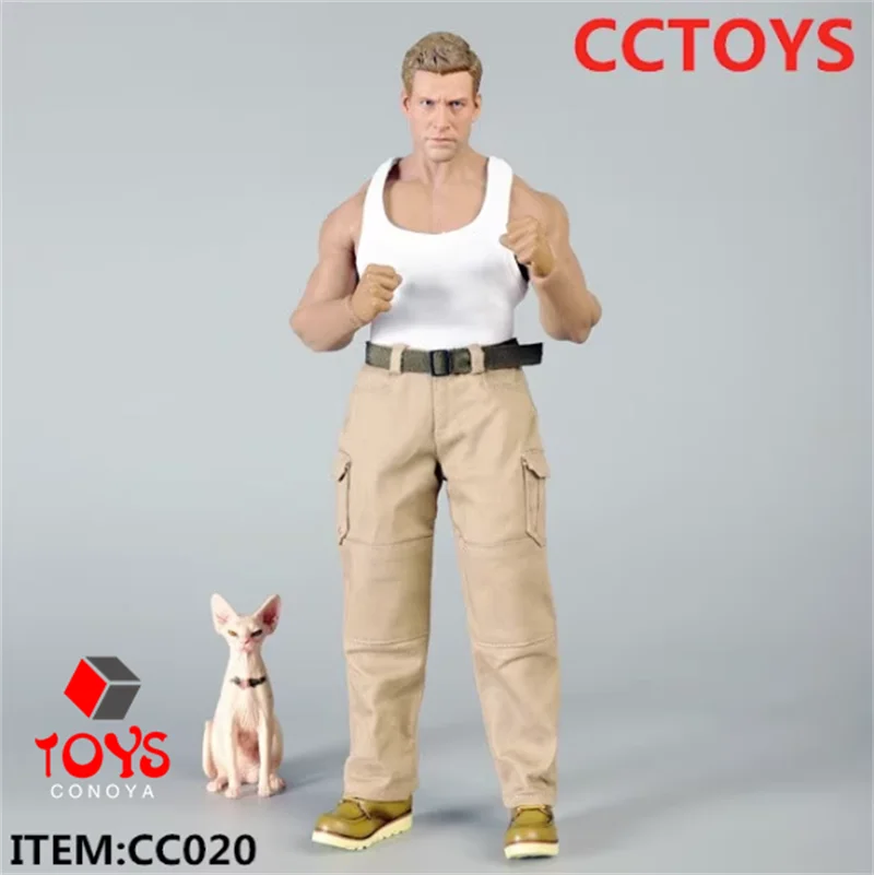 CCTOYS CC020 남성 전투 바지 작업복 모델, 12 인치 강한 근육 군인 액션 피규어 바디, 1/6 체중계