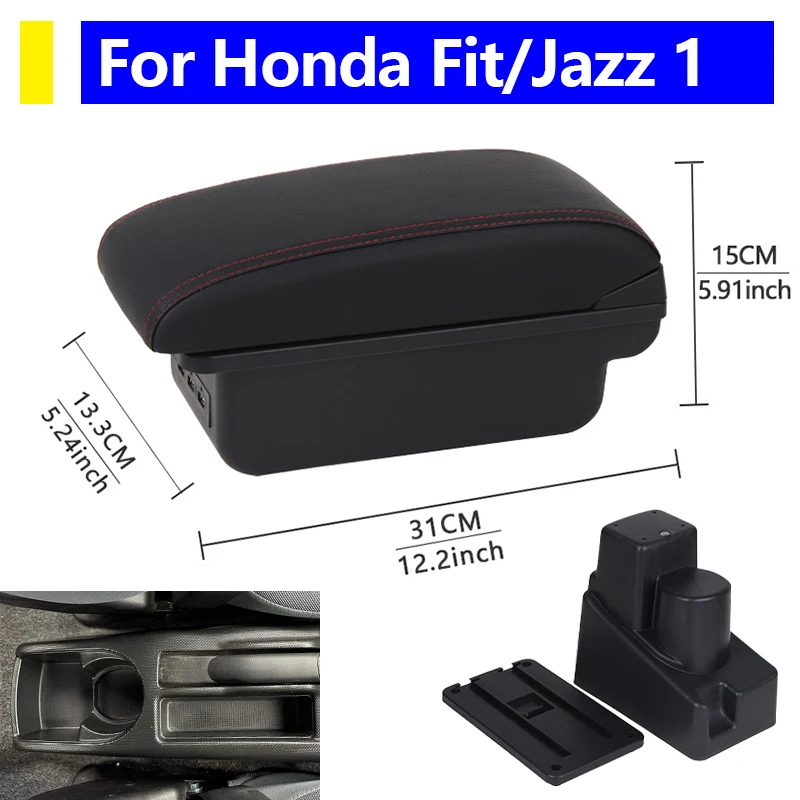 

Armrest For Honda Fit 1 For Honda Jazz Fit Interior Design Center Console Storage Box 2003-2007 Car Interior Accessories