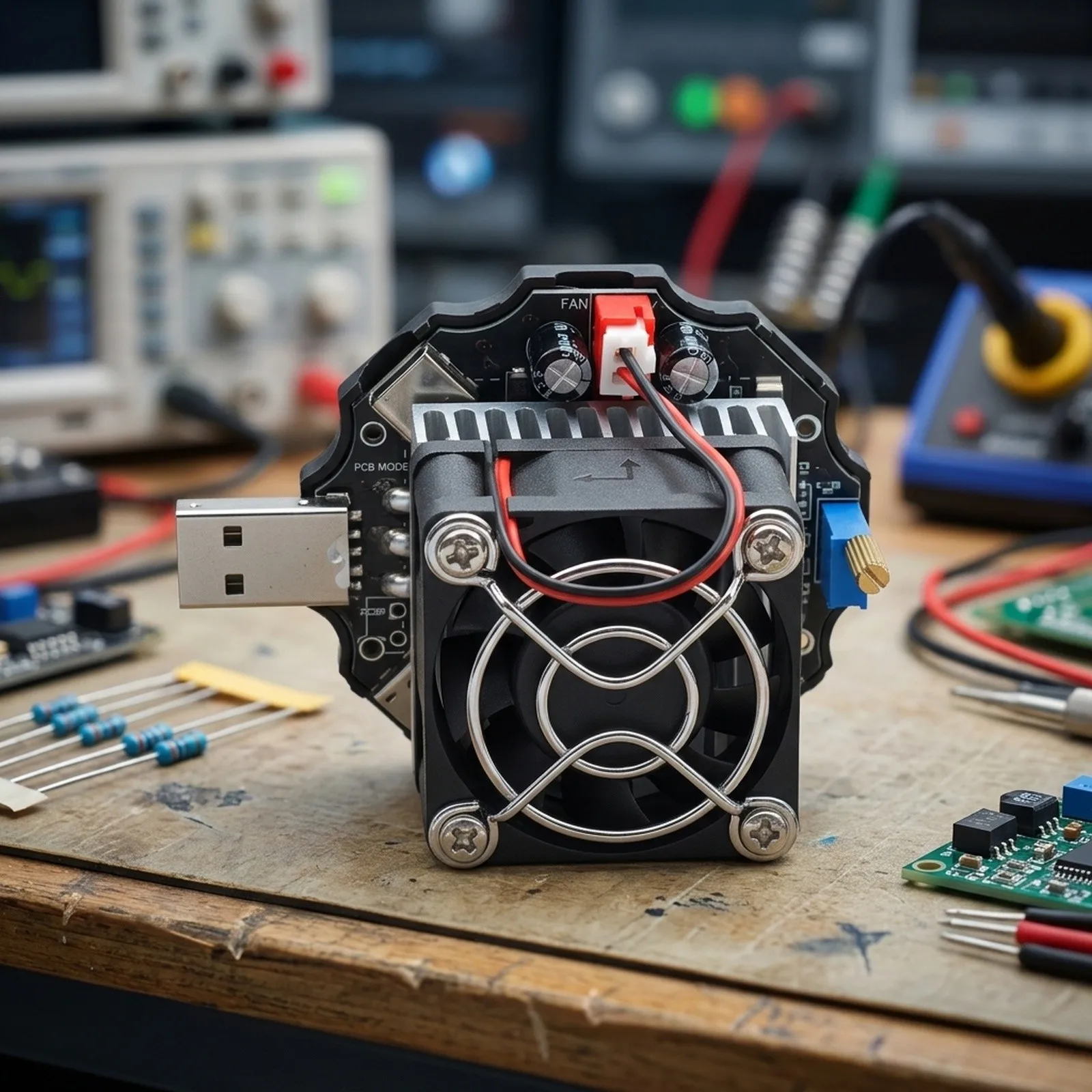 65W Constant Current Electronic Load with Intelligent Fan and Aluminum Heat Sink for Battery Discharge Testing