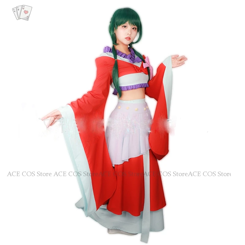 Anime Maomao Cosplay Costume Red Dacing Suit The Apothecary Diaries Bare-midriff Chinese Style Set Halloween Party Outfit Women