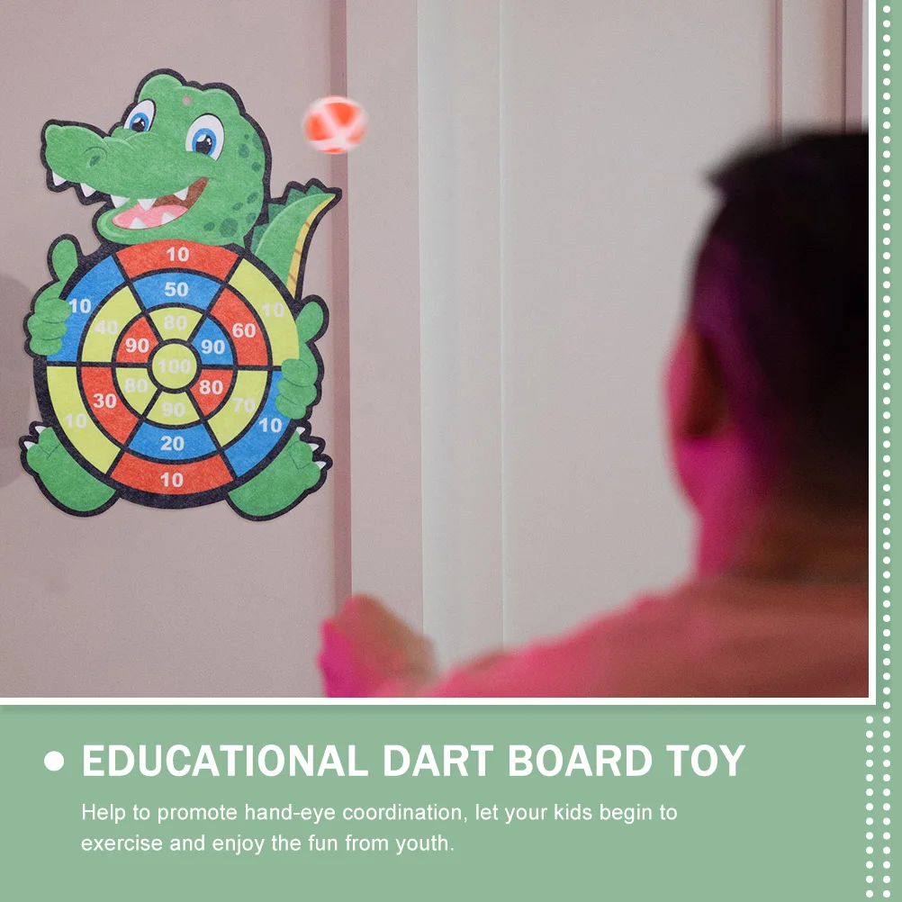 

Sticky Ball Dart Board Toy Set Lightweight Kids Indoor Games Plastic Safe for Children Party Toys Educational Fun