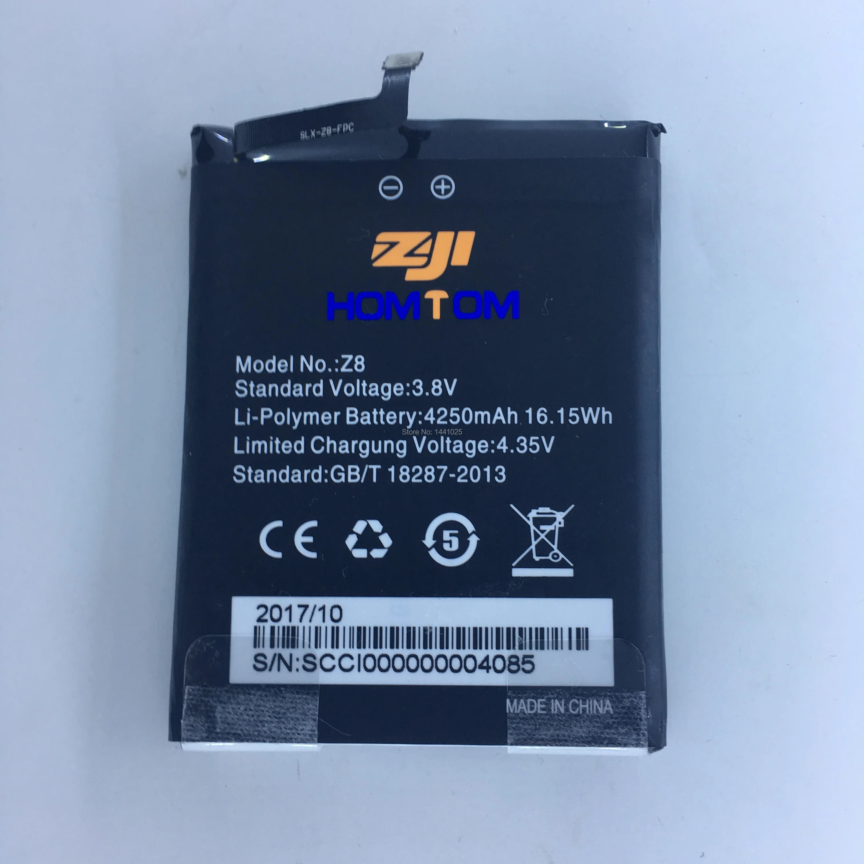 

YCOOLY for ZOJI Z8 battery 4250mAh High quality Long standby time Mobile phone battery for ZOJI Mobile Accessories