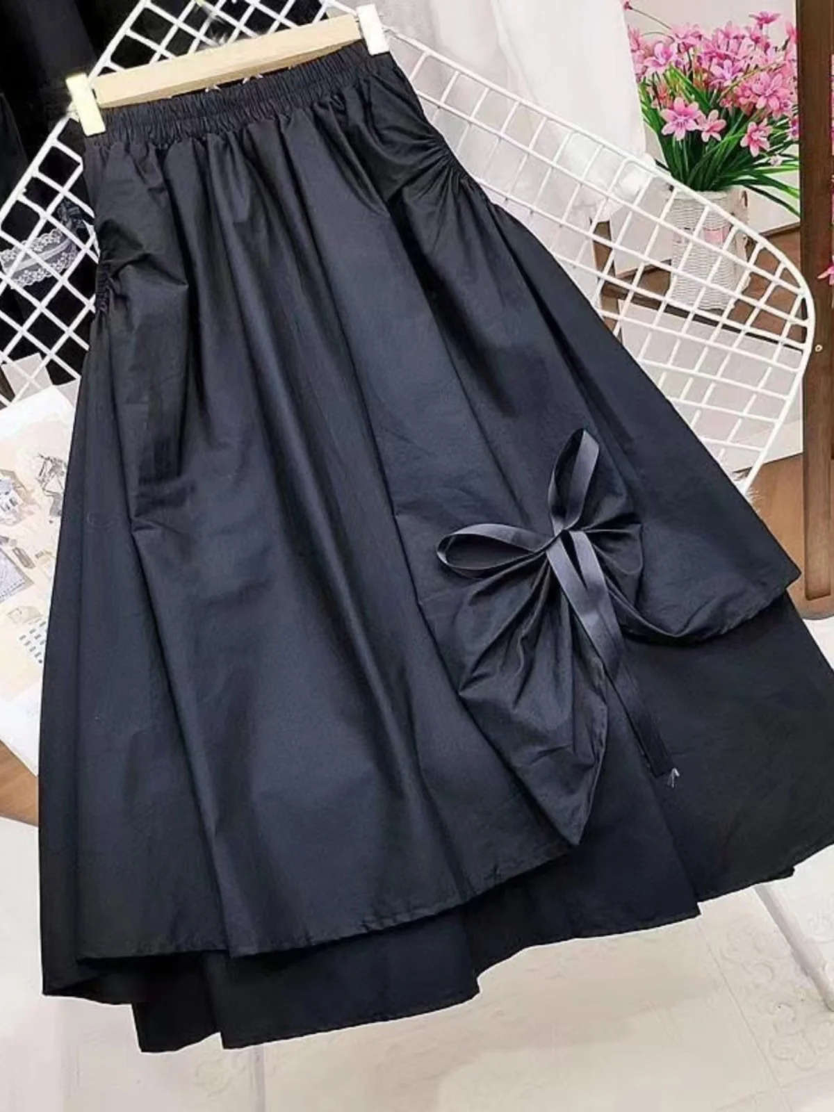 

Однотонная асимметричная юбка с высокой талией, модная юбка-миди трапециевидной формы, сексуальная юбка из полиэфирного волокна с принтом