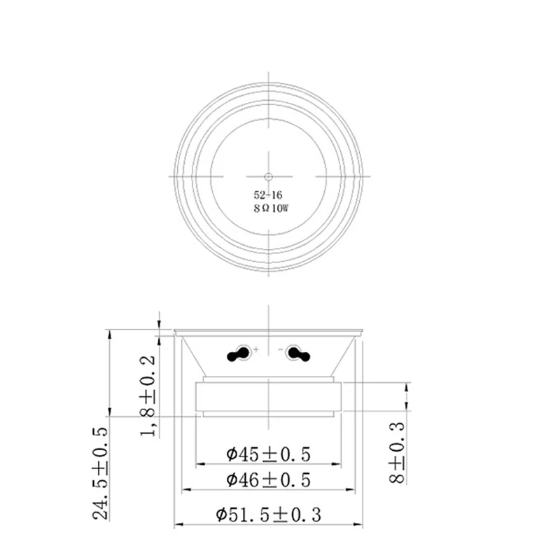 2 pcs 2 Inch 8ohm 10W Tweeter Speaker Voice Coil 13 Core External Magnetic Waterproof Treble DIY Bluetooth Speakers Home Sound