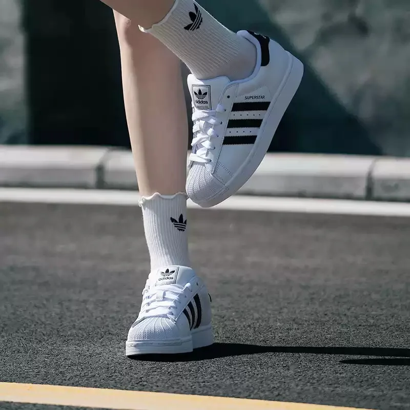 Adidas Shell Head Shoes - Clover Men's and Women's Summer New Style Low Top Classic Casual White Shoes IH8659