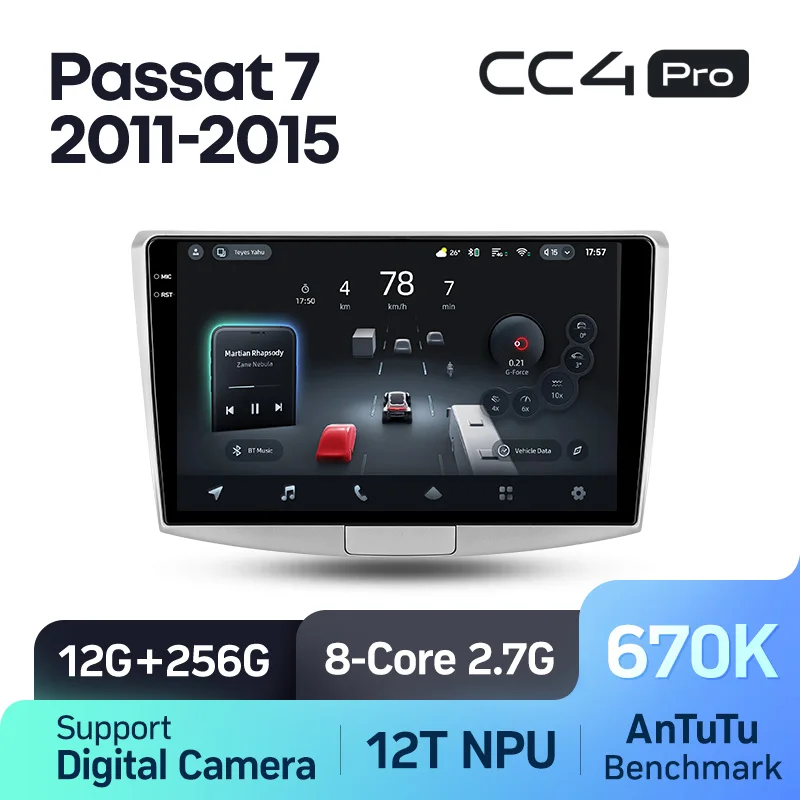 TEYES CC4 PRO voor Volkswagen Passat 7 B7 NMS 2011 - 2015 CarPlay Radio Multimedia Stereo Car Play Android Auto 2DIN Autoradio