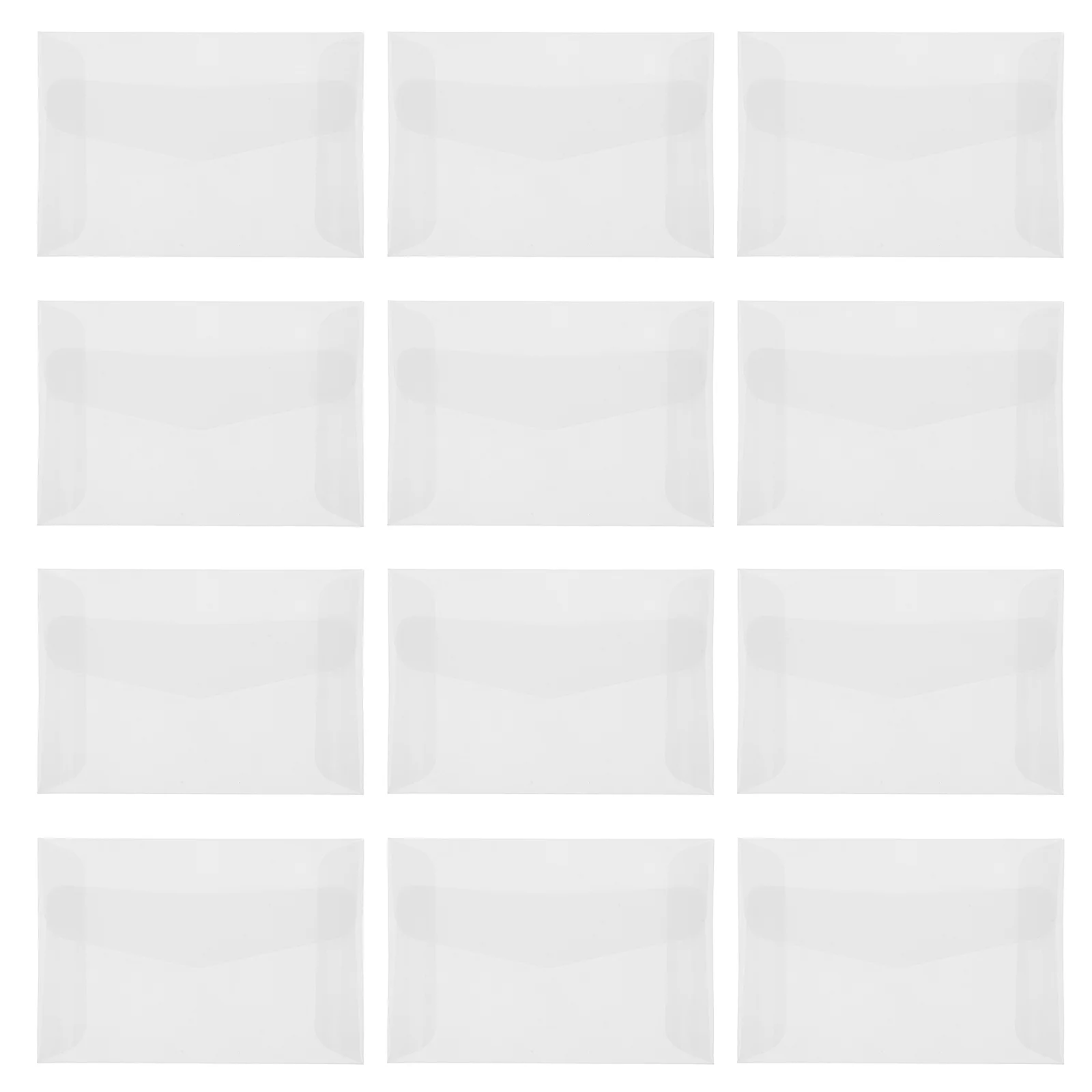 Bolsa de sobres de papel semitransparente, sobres Glassine, accesorios esmerilados transparentes, porta billetes de lotería, 25 uds.