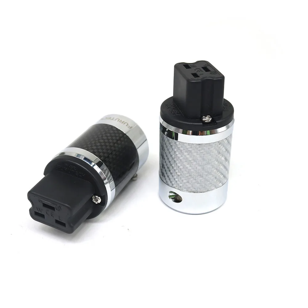 High quality FURUTECH FI-52(R) NCF Carbon Fiber Plated 20A Power socket IEC HiFi English pin socket