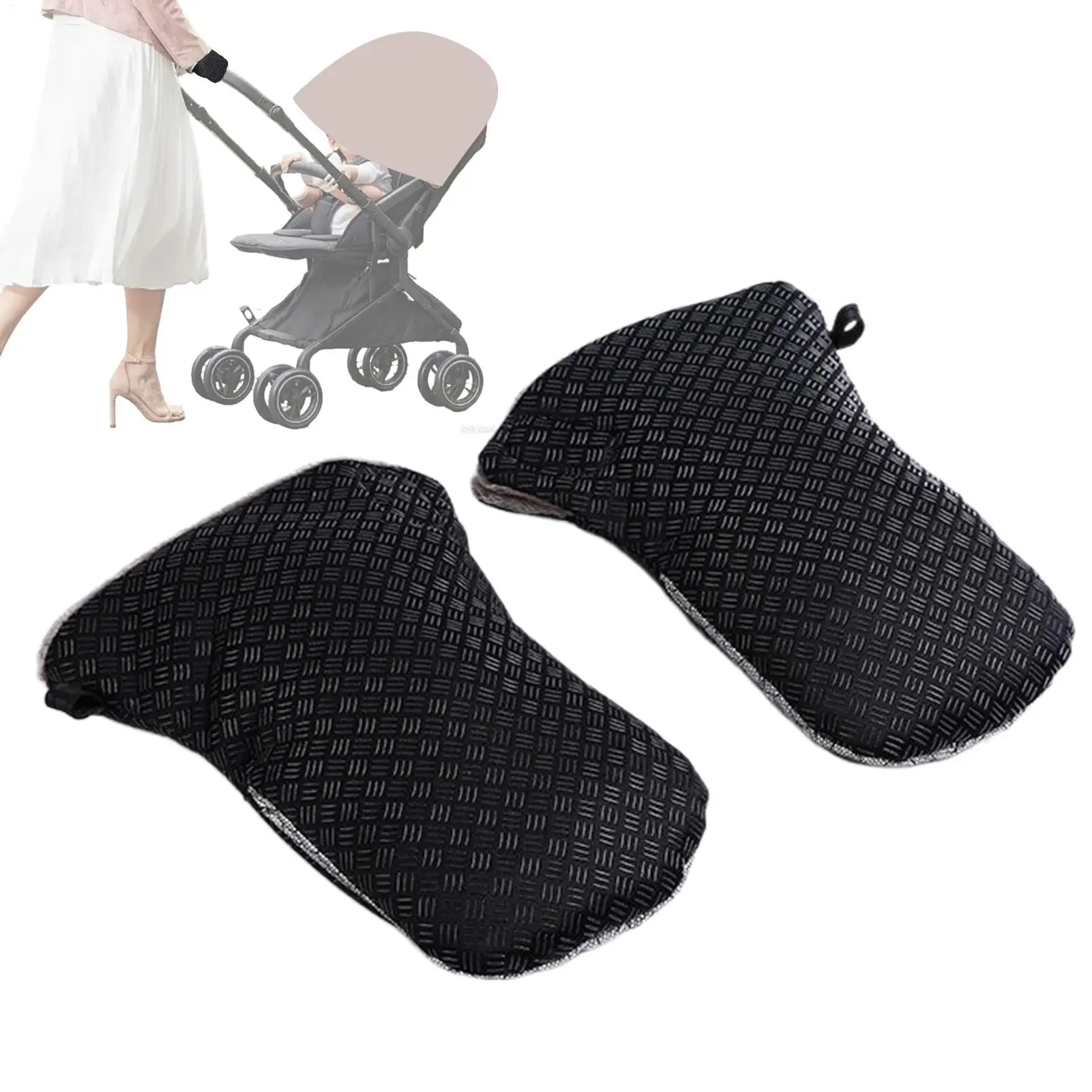 

Stroller Mittens Waterproof Stroller Gloves Hand Muff Anti-Static Mittens Warmer Accessories For Caregivers Parents Shopping