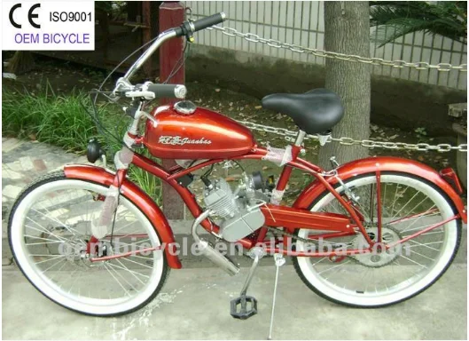 26 inch popular 50cc gas engine motor chopper bike