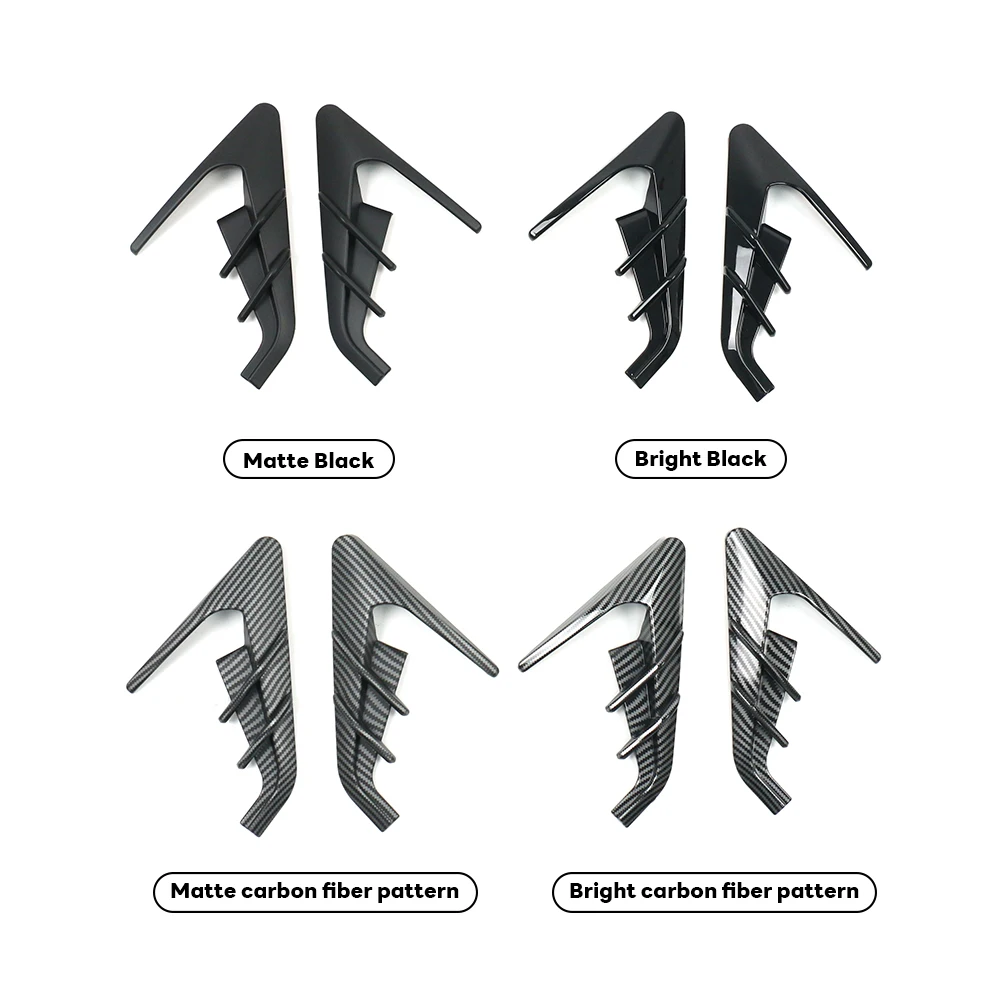 2 шт. крышка боковой камеры для Tesla New Model 3 Highland 2024 Leaf Board Защитный чехол для камеры Модификация автомобиля Автомобильные аксессуары