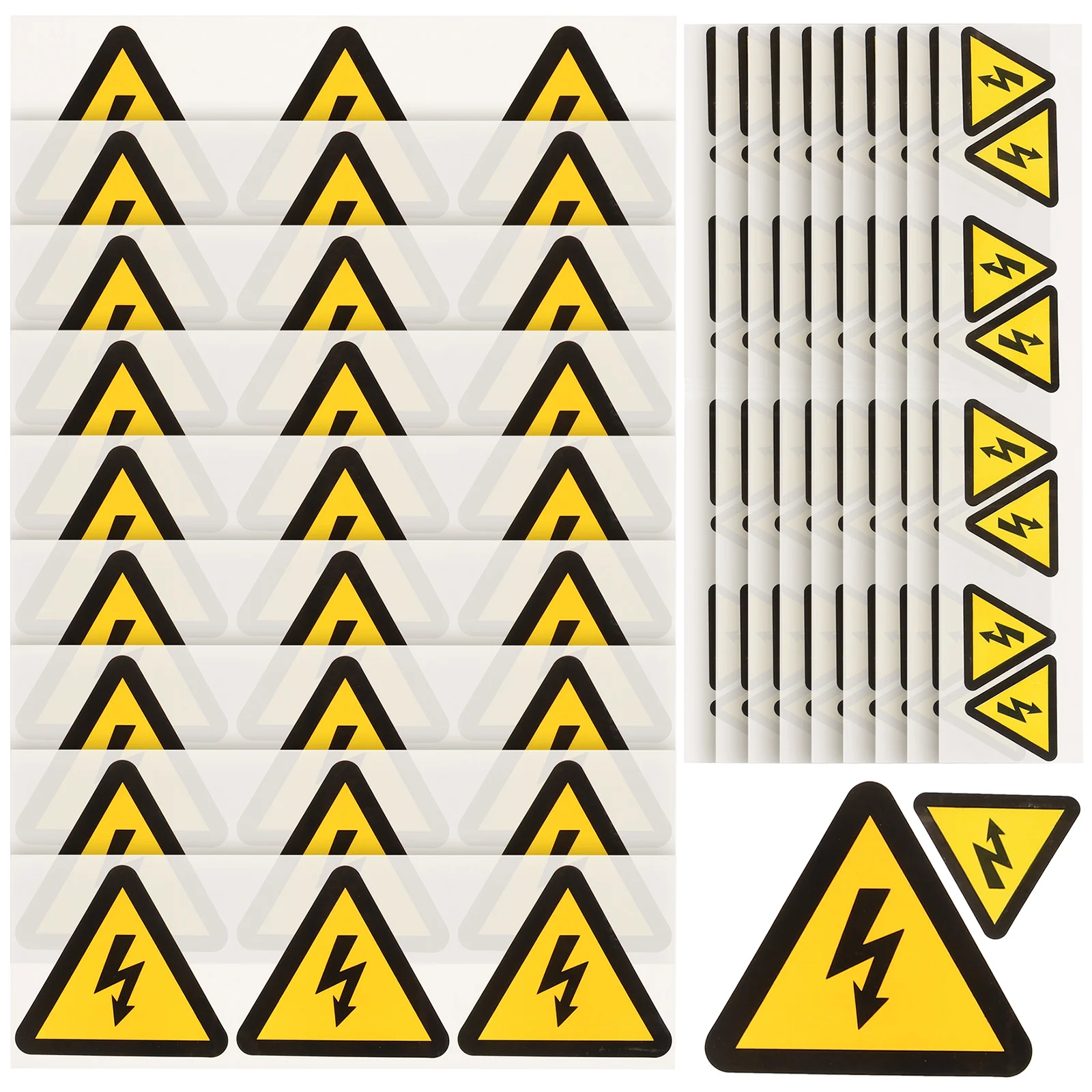 30 Pcs Label Electrical Safety Decals Warning Stickers Small High Voltage Signs Caution Hazard