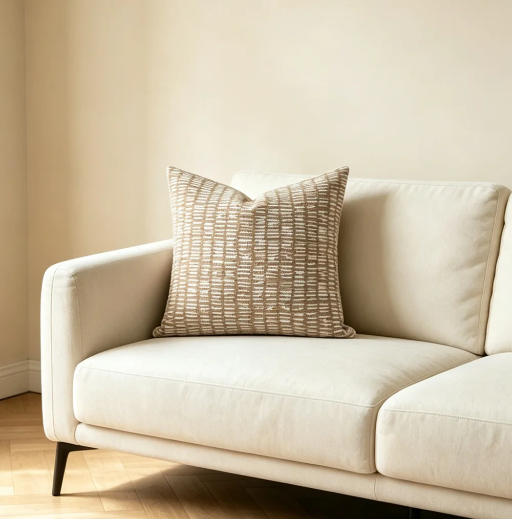 Contemporary Woven Sofa Throw Pillow Case Home Hotel Decorative Square Cushion Cove Waist Support 1 Piece Pack