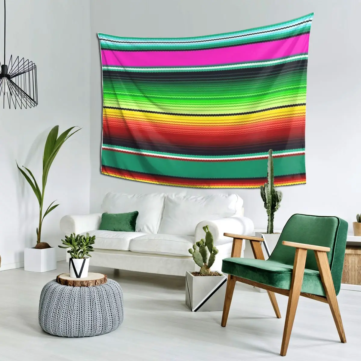 Mexican Indigenous Blanket Tapestry Decor Art Aesthetic Tapestries for Living Room Bedroom Home Wall Cloth Wall Hanging
