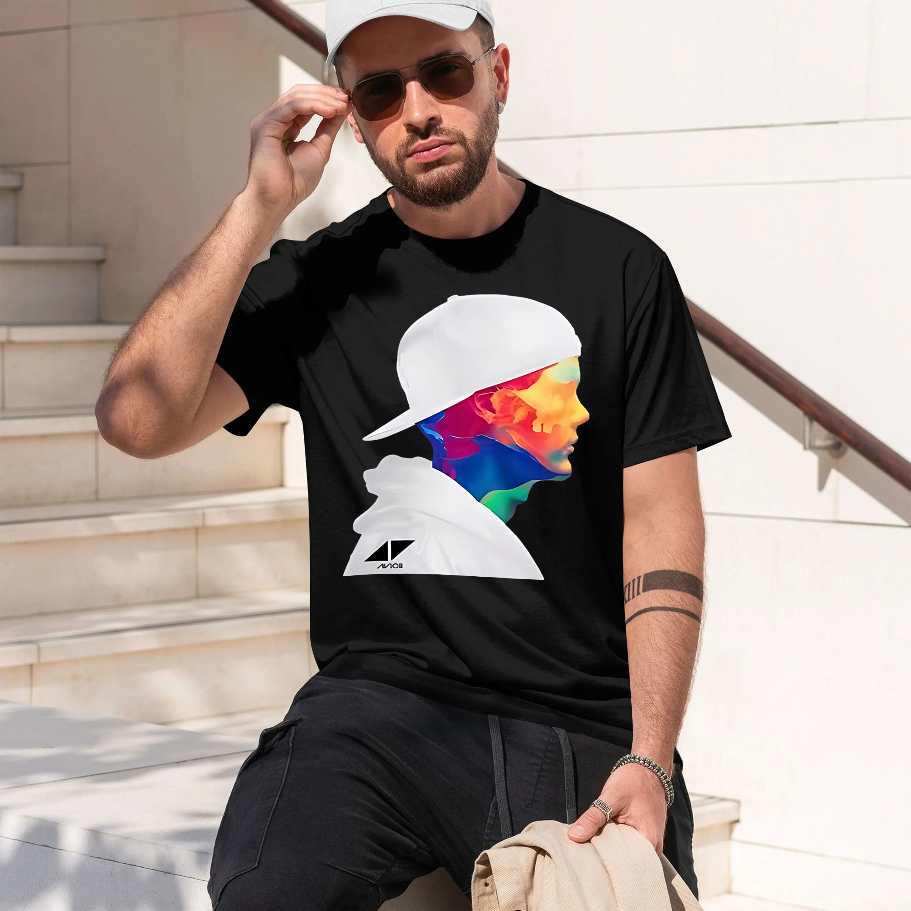 trend sp th street male printed d pure round neck base clothes (3) 2026 New Model Men’s Short-sleeve crewneck T-Shirt Classic Ca