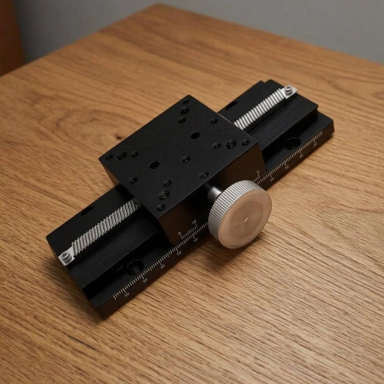 

X-Axis Translation Stage Fine Adjustment Manual Translation Stage Positioning Slide Table Threaded Mounting Holes for Laboratory
