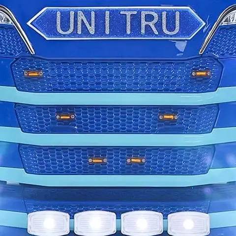 Радиоуправляемый трактор Unitru 06 RTR 770S 1/14, 6X6, металлическое шасси, 2-скоростная коробка передач, дымовые фары, звуки, бесщеточный двигатель, ESC