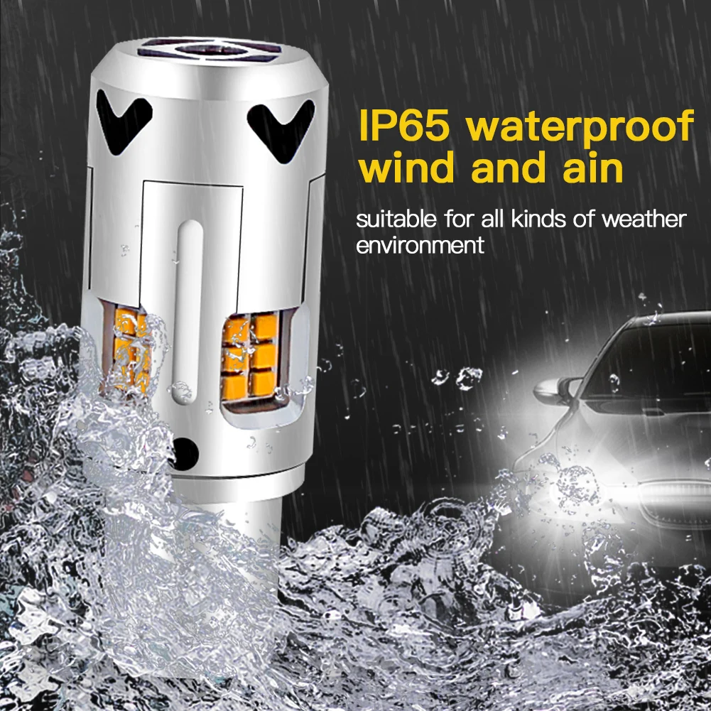 2PCS 1156 BA15S P21W BAU15S PY21W LED Turn Signal Light Bulbs T20 7440 Canbus For Car/Motocycle No Hyper Flash Plug And Play 12V