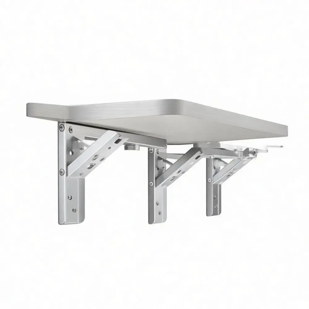 Metal Triangle Shelf Support Bracket Wall Mounted Storage Rack Heavy Duty Hardware For Home Kitchen Cabinet Organizer