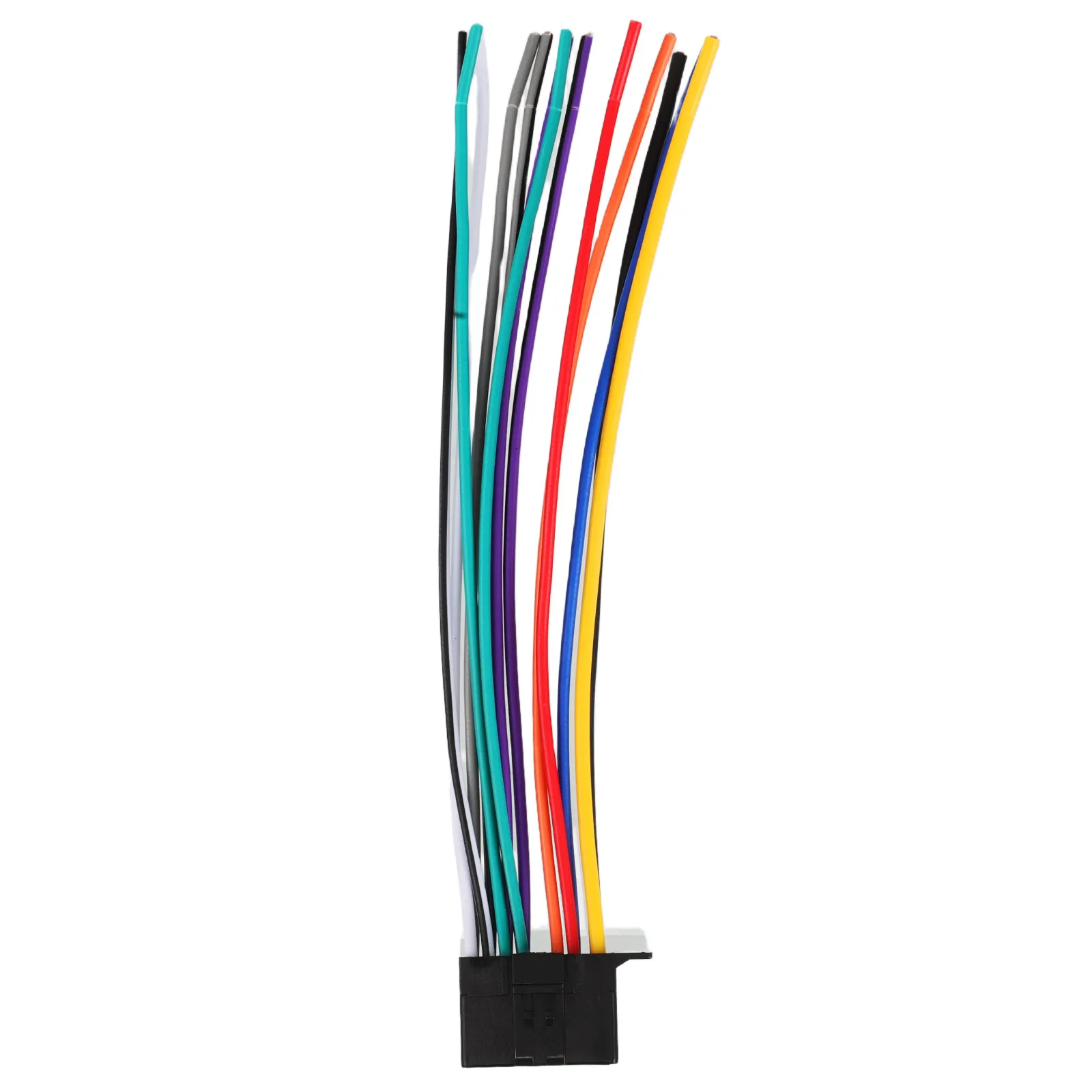 Vehicle Radio Stereo Wire Harness Connector Adapter Easy Installation Audio Cd Player Tail Line Space Saving Car Stereo Wiring