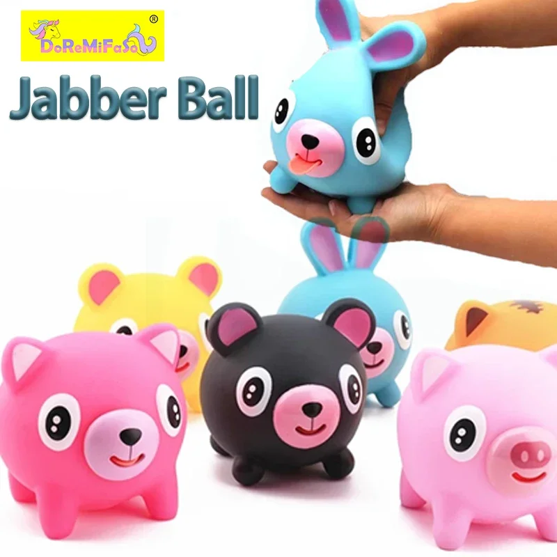 

NEW Jabber Ball Squishy Tongue Out Talking Animal Soft Stress Relief Toy Creative PVC Souding Tricky Toy For Kids And Adults