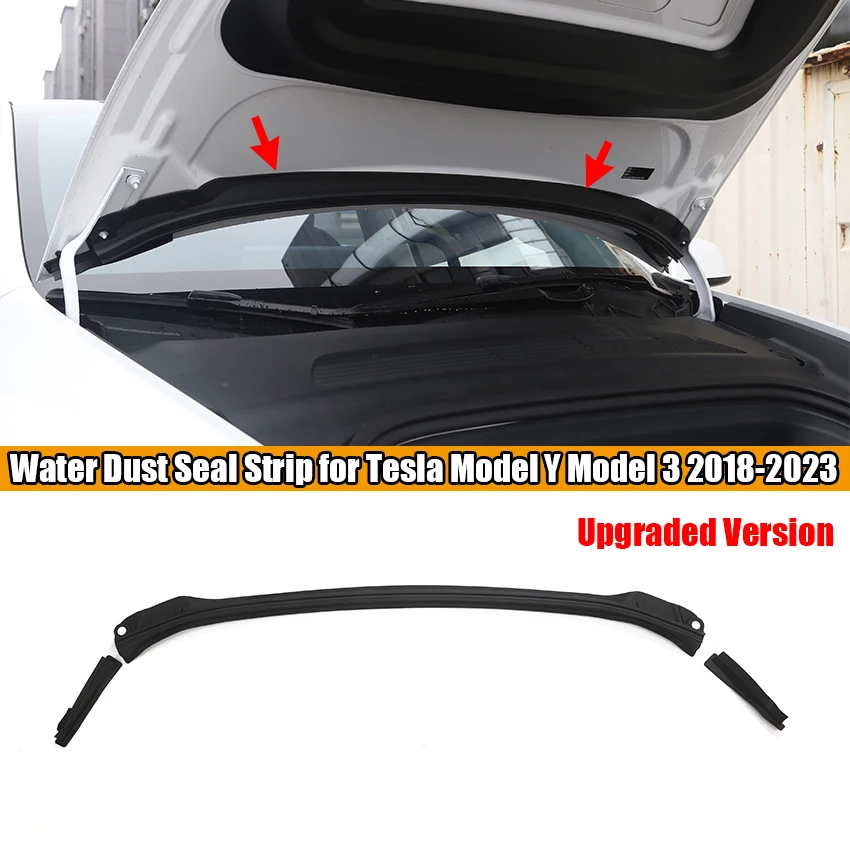 

Upgraded Version For Tesla Model Y/3 2018-2023 Car Front Waterproof Chassis Cover Water Strip Air Inlet Protective Cover