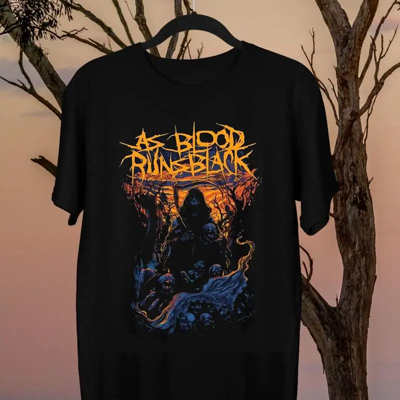 

НОВАЯ футболка AS BLOOD RUNS BLACK BAND для фанатов AG2303
