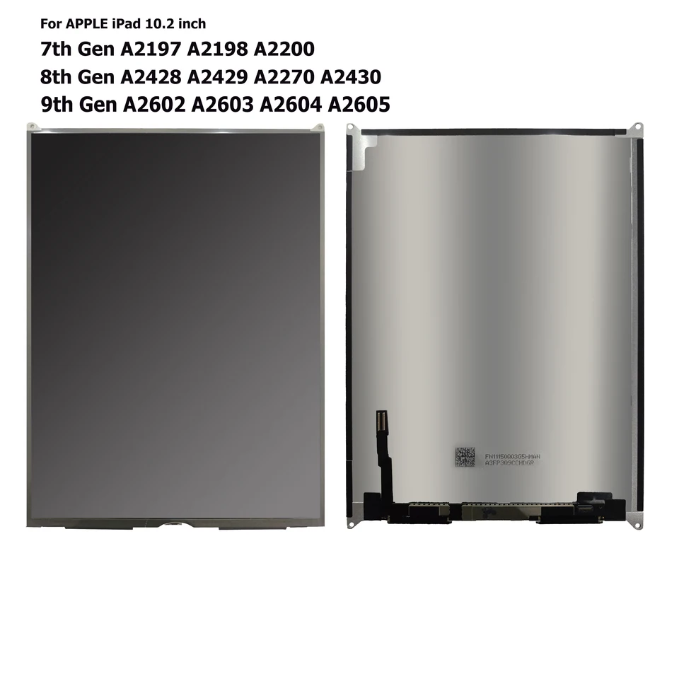 Pantalla LCD + táctil de 10.2 para iPad 10.2 2019 7ª generación A2197 A2198 / 8ª 2020 A2270 A2430 A2428 / 9ª A2602 A2603, reemplazo 5