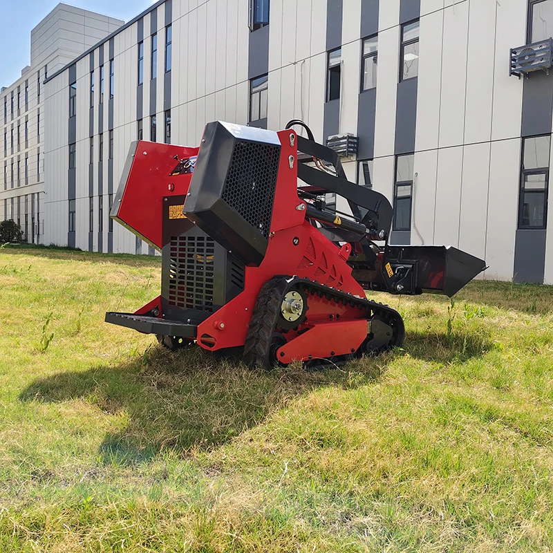 Pala compatta agricola Pala cingolata alimentata a diesel con secchio 4 in 1 per Ranch agricolo