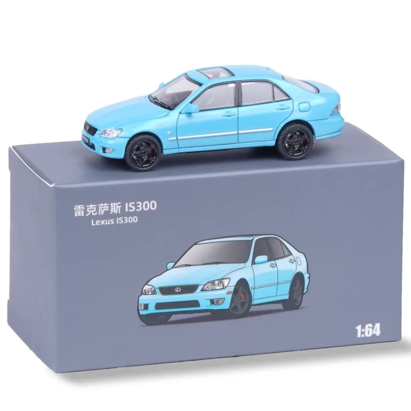 1:64 Lexus โมเดลจำลองโลหะผสมหล่อฉลามกัด IS300ของสะสมของเล่นตกแต่งของเด็กของขวัญวันหยุดสำหรับเด็กผู้ชาย