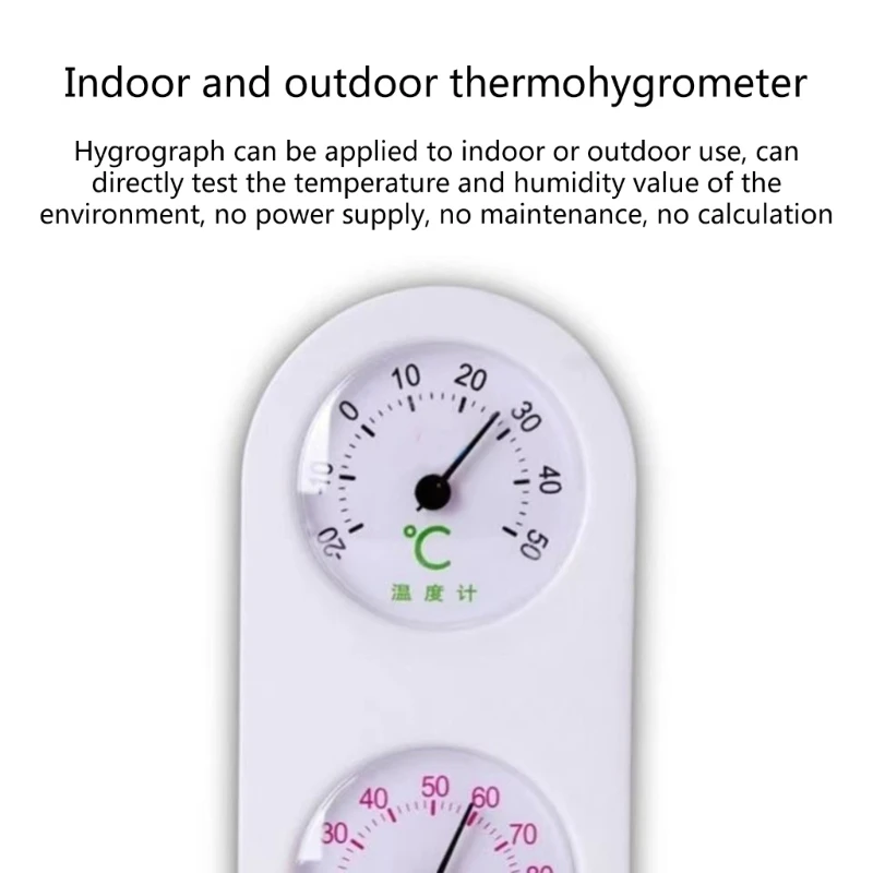 Termómetro higrómetro tipo Dial 2 en 1 multifunción, Dial mecánico estaciones meteorológicas temperatura y humedad