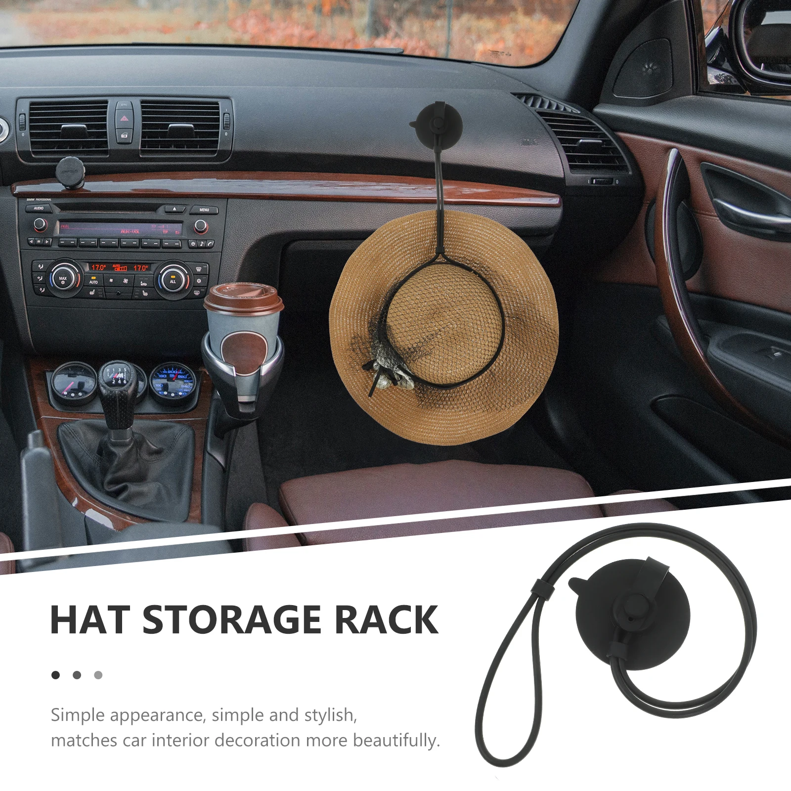 

Cowboy Holder For Car Mount Door Back Rack Sturdy Plastic Storage Rack For Car Truck Suction Cup Hanger Easy Install Long