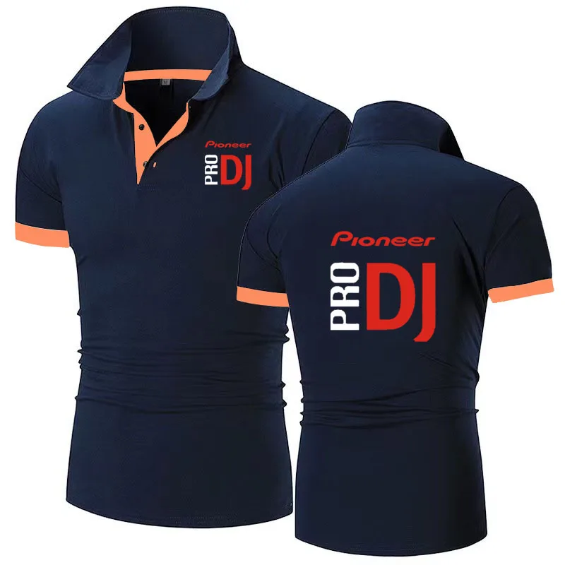 DJ Pioneer PRO 2024 Men\'s POLO shirt New Summer Fashion Printing Sport Shirt Casual Cotton Shorts Sleeve High Quantity Tops