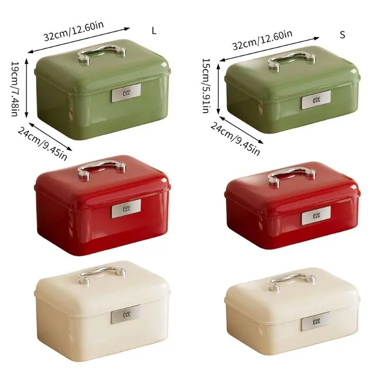 Convenient Portable Lock Box With 3 Number Security Code Household Organizers For Travel Office And Household Use D2RD