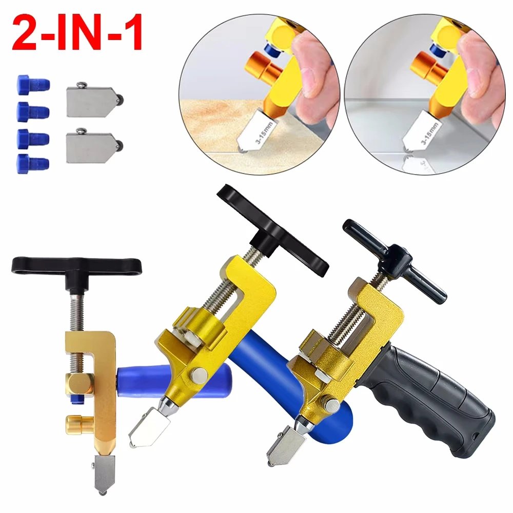 

Ceramic Cutter Glass Tile Breaker Knife Wheel Diamond Roller Machine Opener Cutting Hand Held Tools Accessories with Nozzles Set