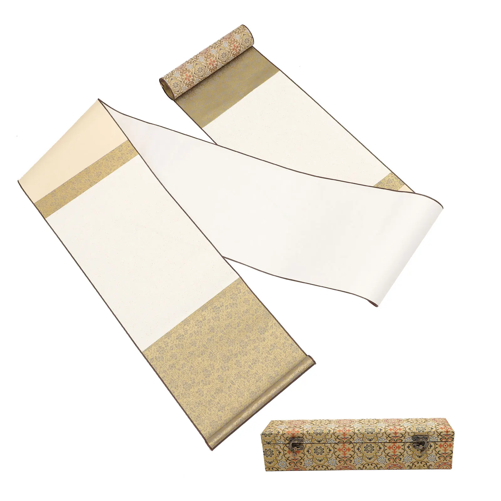 

1 Set Household Calligraphy Paper Multi-Function Portable Blank Scroll Writing Supply For Art Decoration Chinese Scroll With