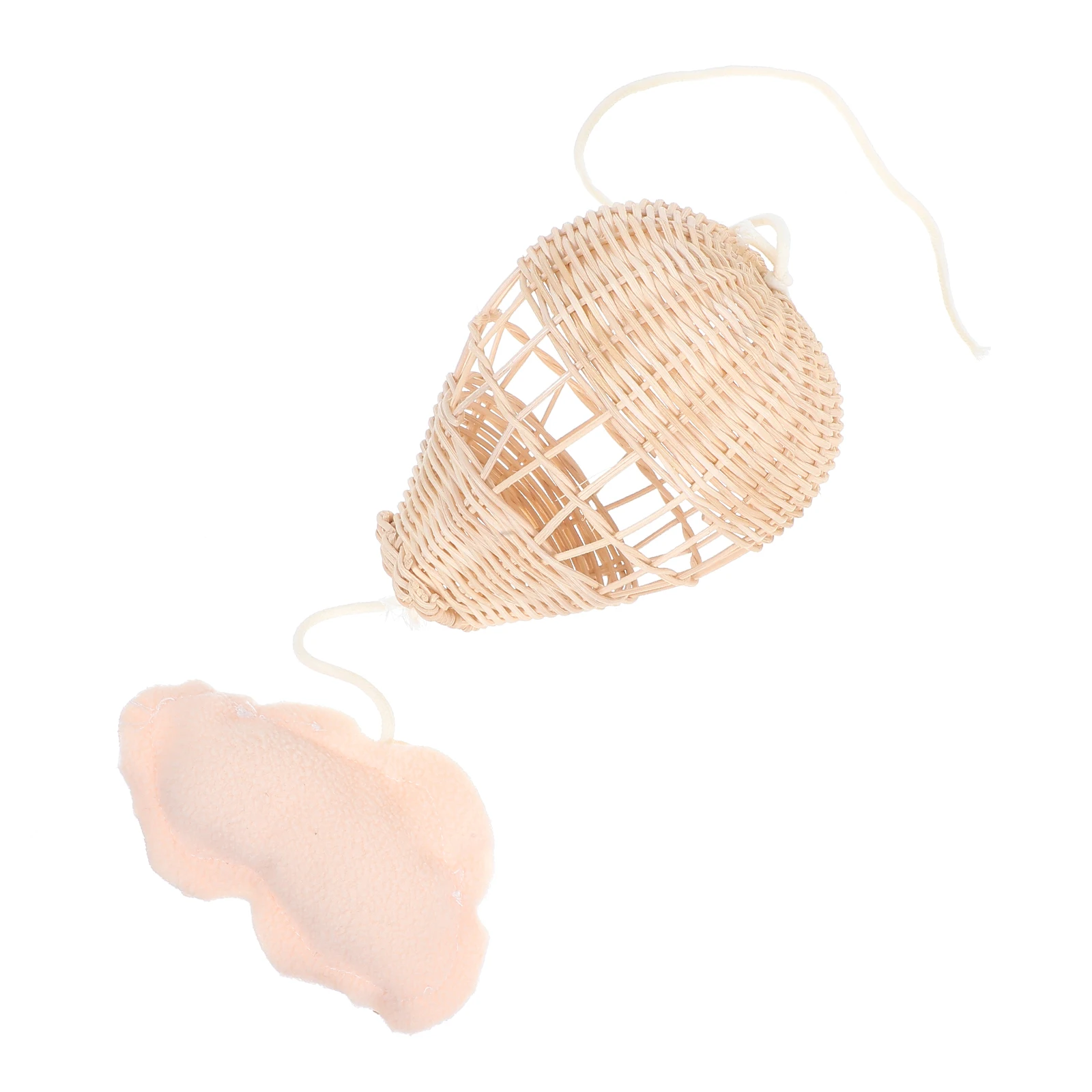

Rattan Hot Air Balloon Decorative Hanging Ornaments Children Room Nursery Photo Props Lightweight Natural Weaving
