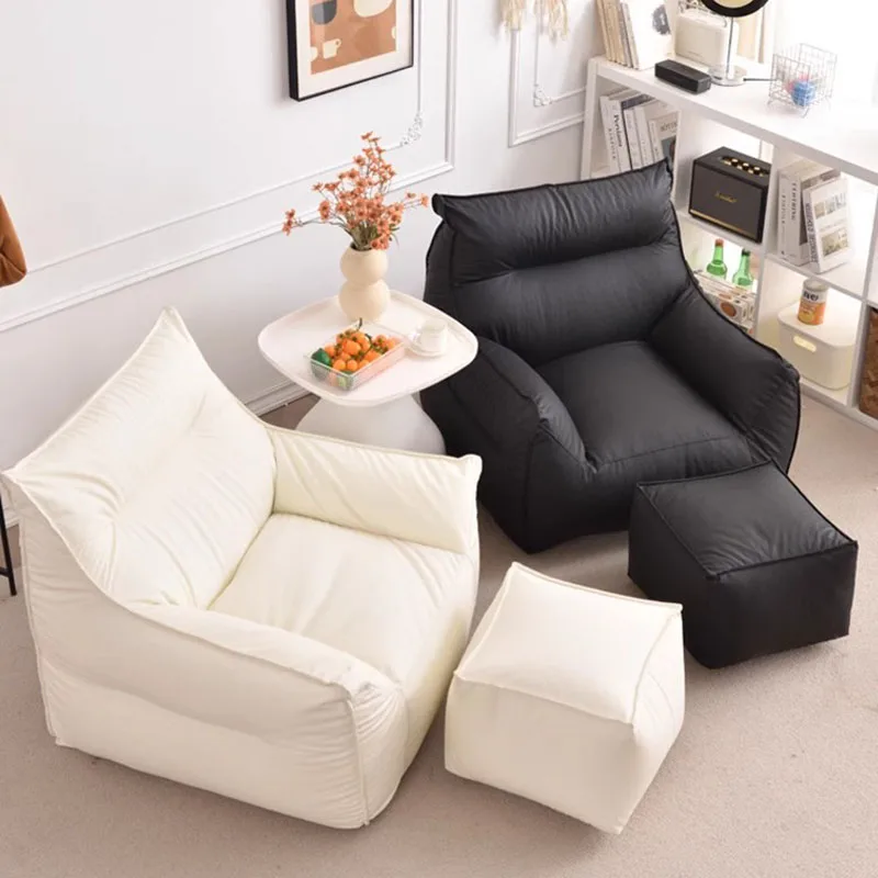 Family White Beanbag Sofa Black Balcony Children Human Beanbag Sofa Lazzy Gaming Muebles Para Salas Modernos Home Furniture