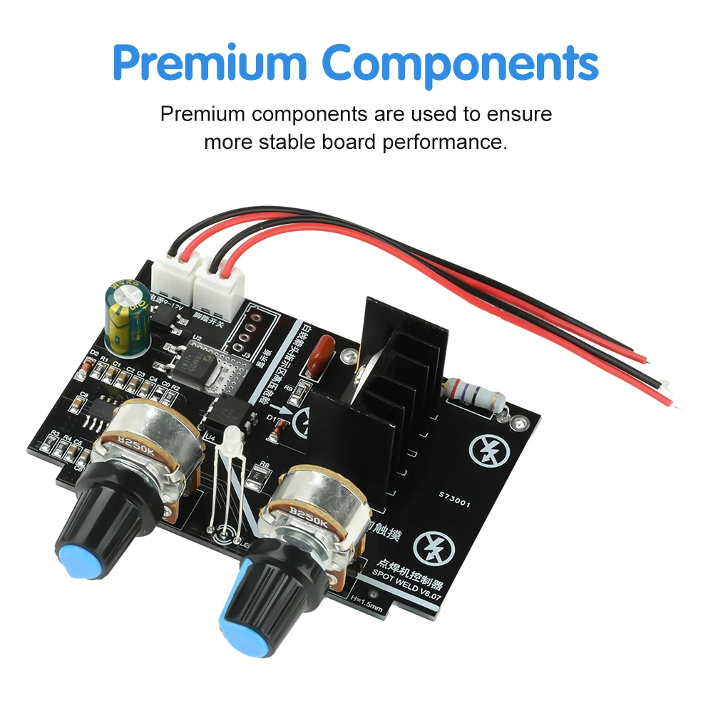40A Spot Welder Control Module spot welding controller Adjustable Time&Current Solid-State Relay Control Spot Welder Accessories